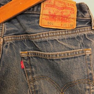 Vintage Levi’s 501 Straight Leg Blue Denim Jeans